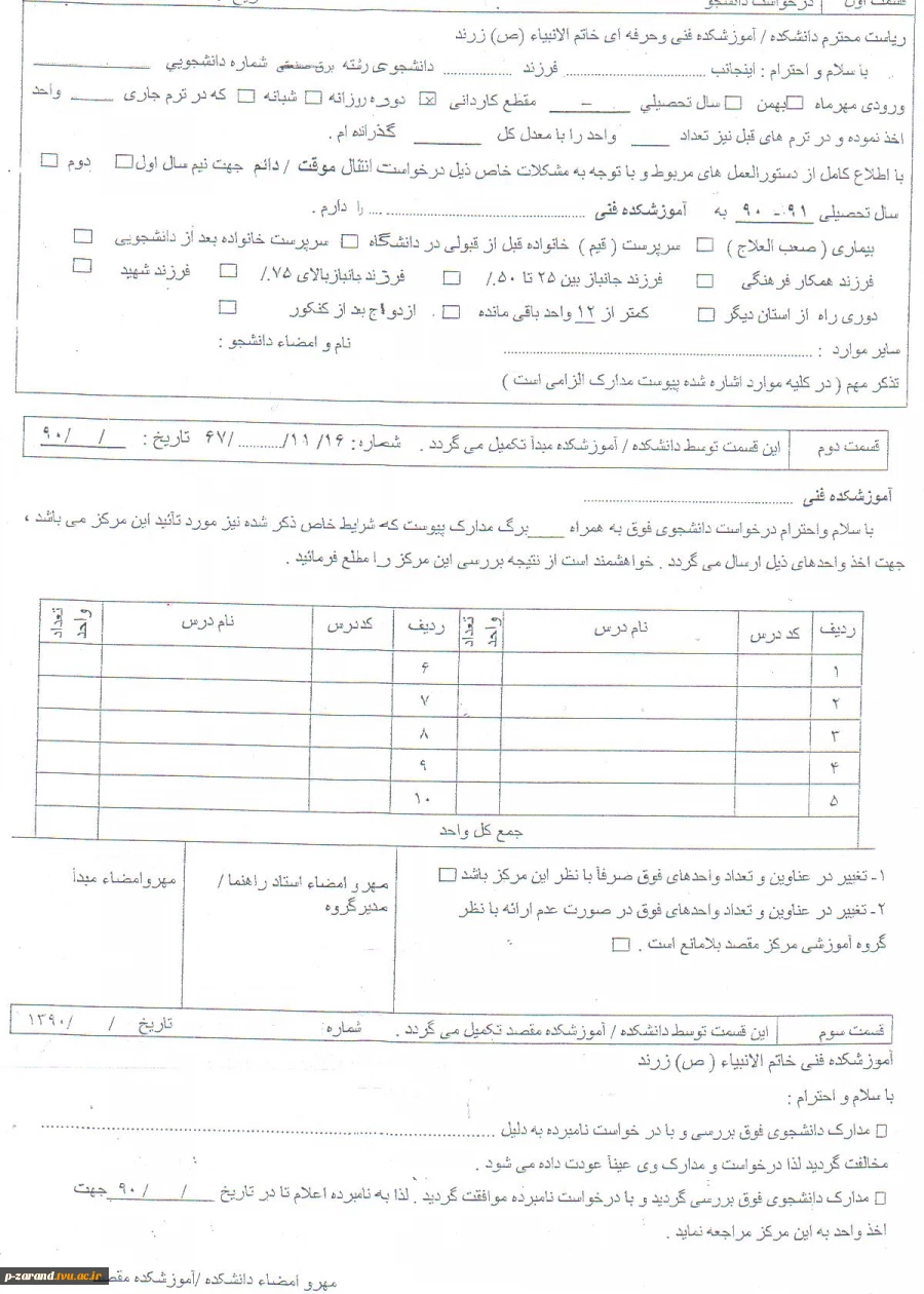 فرم میهمانی 2